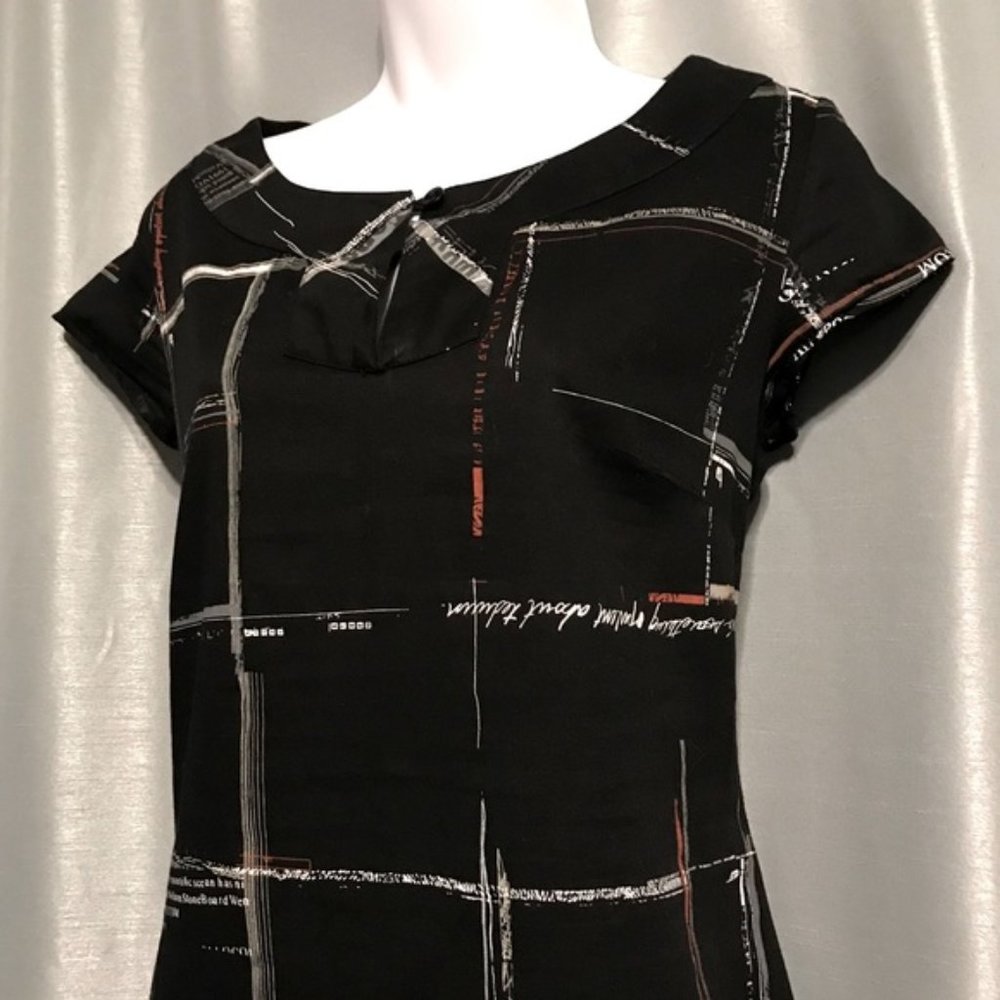 Volcom Black Dress with Typographic Detail - Picture 3 of 9